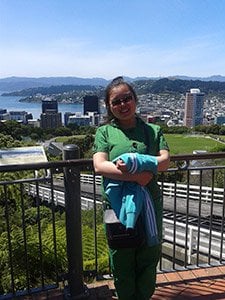 Chinese student, Rose Jin, in Wellington, New Zealand